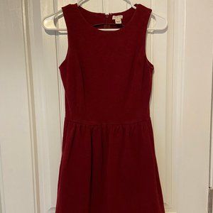 J.Crew Sleeveless Red Dress with Pockets